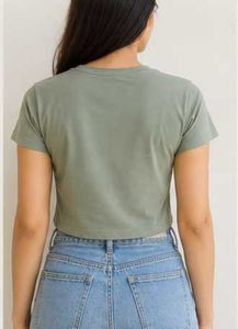 Sage Green Cropped T-Shirt💚