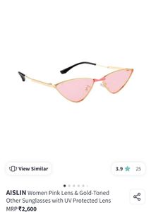 Rose Tinted Retro Sunglasses Unisex