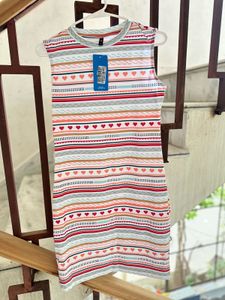 Completely New Striped Sleeveless Dres