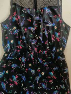Chic Bird Print Jumpsuit
