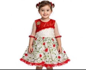 Adorable Floral Party Dress for Girls