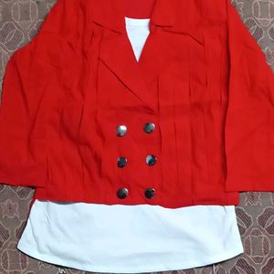 Red Jacket Top