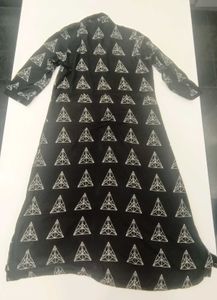 Black Geometric Print Shirt