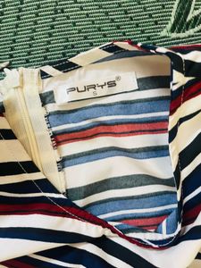 Stylish Striped Mini Jumpsuit