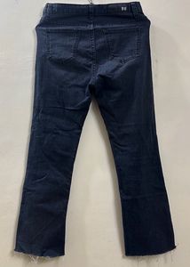 Black Washed Flare Jeans