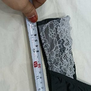Black Lace 💙 Big Trim Thong