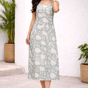 Floral Spaghetti Strap Dress