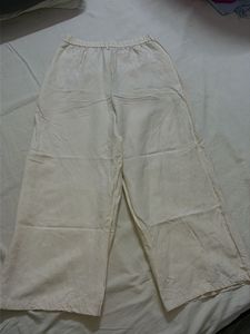 Cream Wide Leg Palazzo Pants