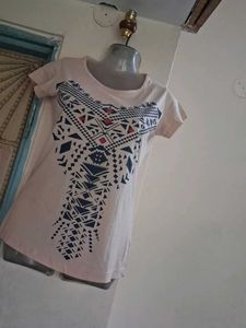 Pink Graphic Print T-Shirt