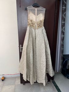 Stunning Gold Embellished Ethnic Gown