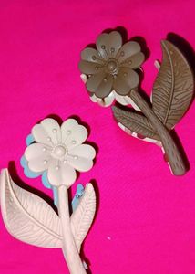 Cute Flower Hair Clips Set