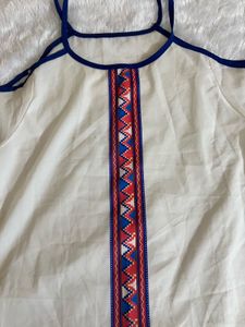 Stylish White Cold Shoulder Top
