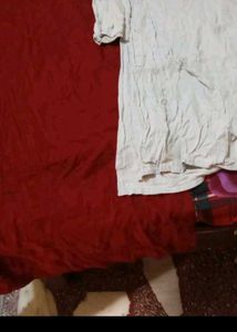 Kurta Set - Red &amp; White