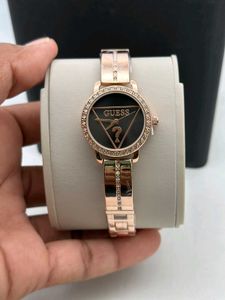 Guess Rose Gold Watch with Rhinestones