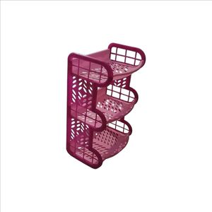 Pink 3-Tier Kitchen Organizer Rack