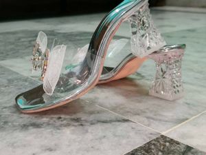 Sparkling Butterfly Embellished Heels