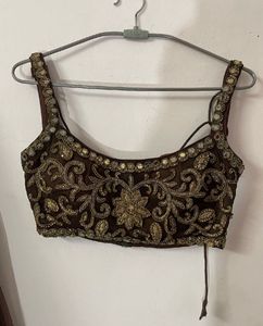 Beautiful Brown Lehenga Choli Set