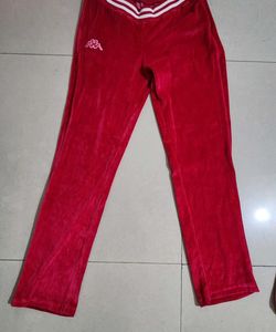 Kappa Pink Luxe Velvet  Jogging Pant