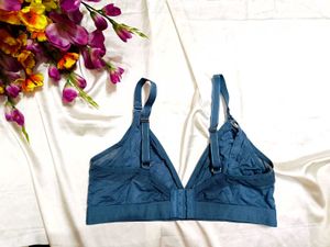 🇳🇿💫🎀Blue Mesh Triangle Bralette