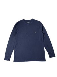 Navy Blue Polo Long Sleeve T-Shirt
