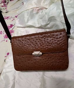 Brown leather Crossbody Bag