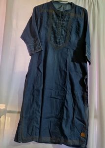 Denim Navy Blue Kurta For Women..ll