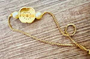 Bracelet With Semi-precious Stones - Gold Plated