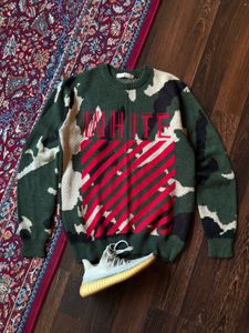 Off-White Camouflage Knit Sweater