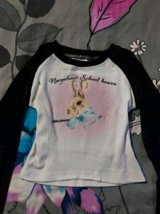 Cute Rabbit "Rabbit Princess" Long Sleeve Top