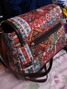 Boho Chic Patterned Crossbody Bag