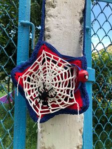 Spider-Man with web Crochet Bag