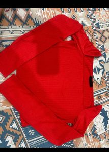 Red full sleevs top