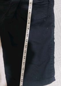 kid's Black Cargo Shorts