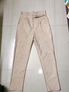 Straight Fit High Waisted Trouser