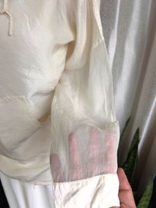 Imported pure silk oversized hoodie