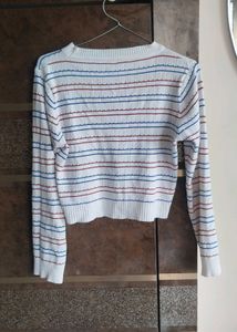 Striped Knit Crop Top