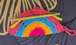 Handmade Crochet Specs Sunglass Bag/Pouch/Keychain