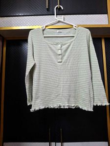 Boxy Fit Pastel Green Top🌱