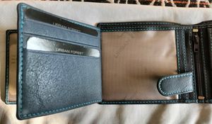 Unused Blue Pure Leather Men's Wallet