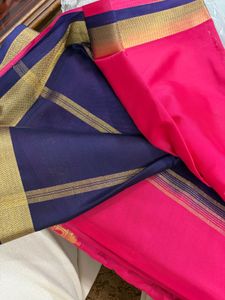 Elegant Pink Silk Saree