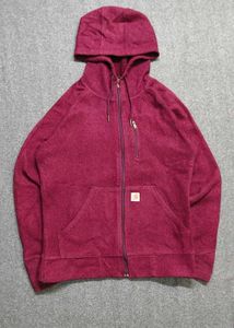 Carhartt Burgundy Zip-Up Hoodie