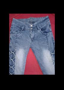 Beautiful CROSS PATTERN JEANS