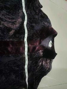 Elegant Velvet Burnout Tunic