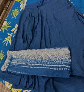 Embroidered Blue lehenga