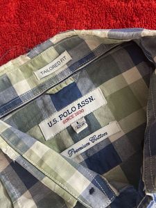 U.S. Polo Assn. Plaid Shirt - Size L