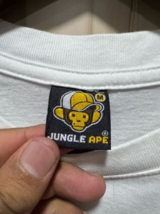 Jungle Ape White Cotton TShirt