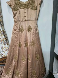 Elegant Embroidered Ethnic Gown with duppatta.