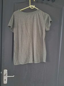 Olive Green Embellished Tee