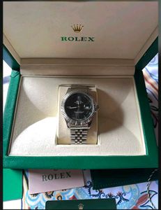 1st copy high quality Rolex black dile watch