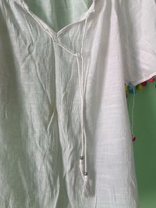 White sheer top